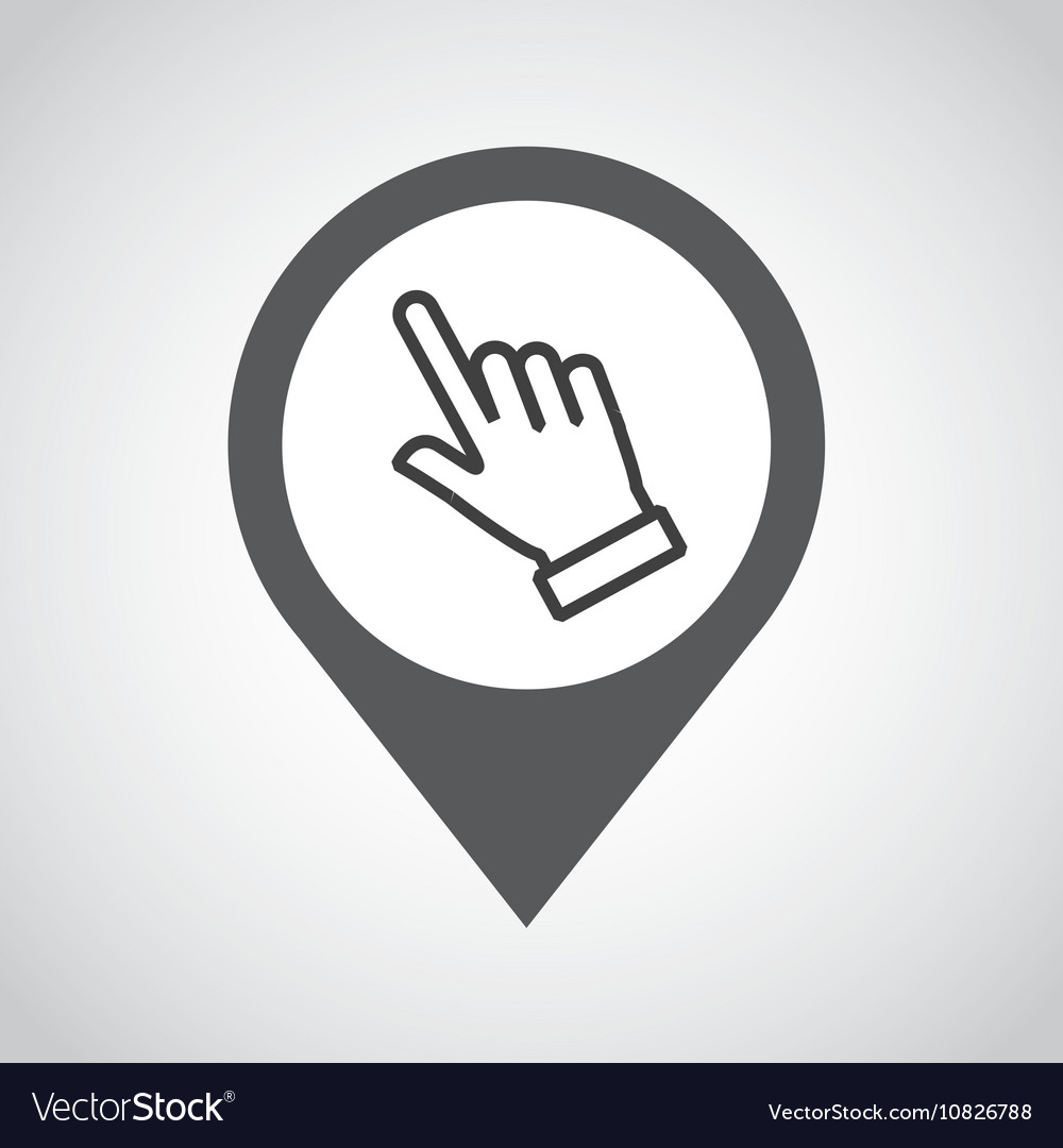 Pointer pin location with hand