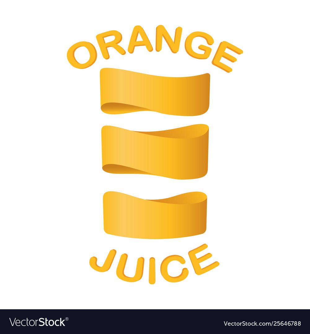 Unusual juice design in a simple style