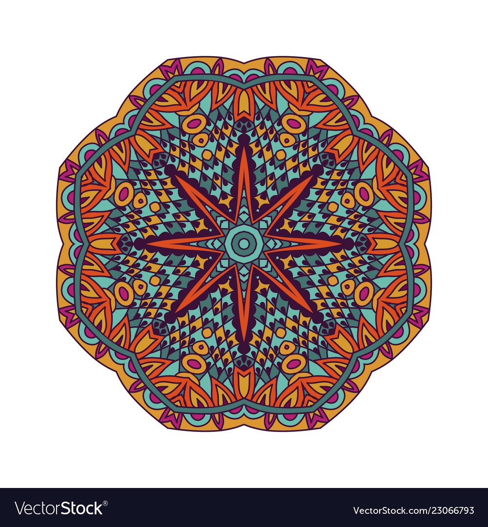 Abstrakt geometrische doodle mandala Muster Design