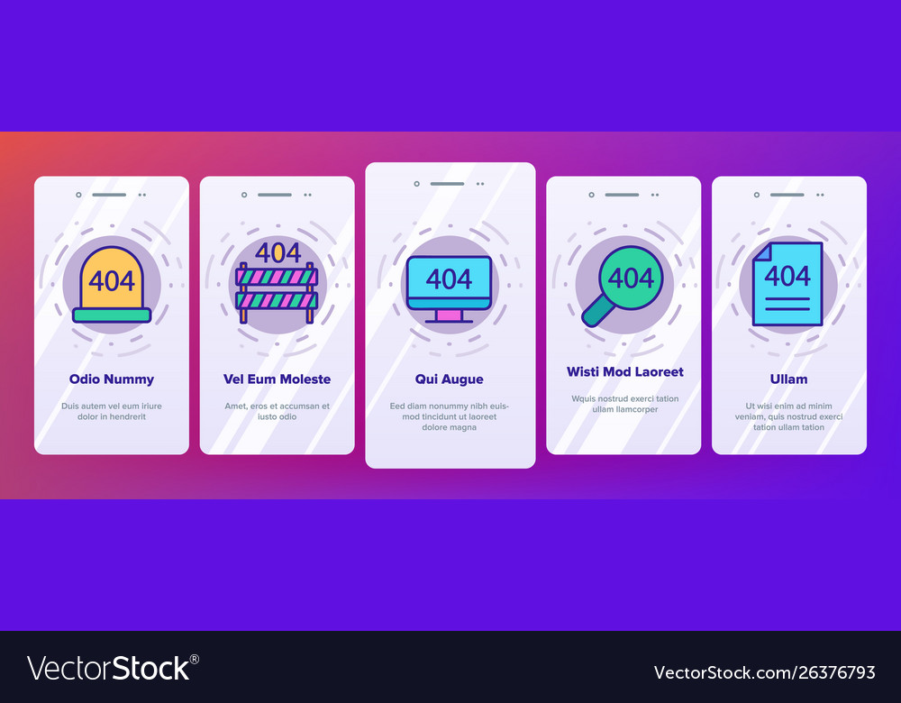 Farbe 404 http Fehlermeldung an Bord vector image Farbe 404 http Fehlermeldung an Bord