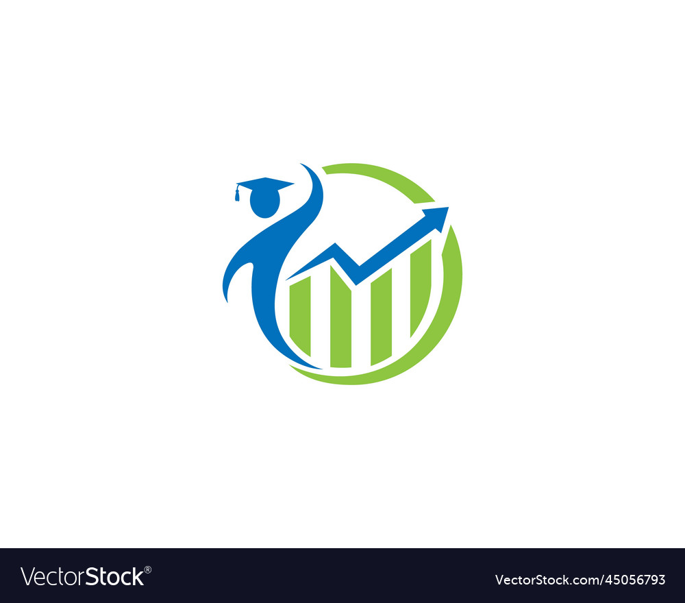Creative finance education logo icon design