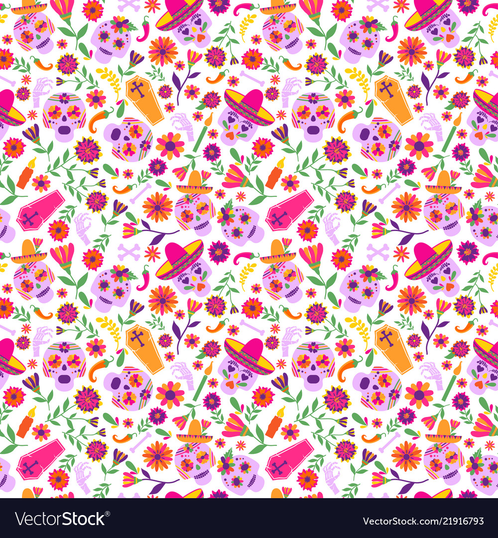 Dia de los Muertos Pattern