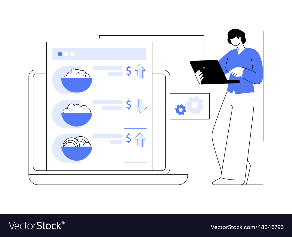 Dynamic pricing abstract concept vector image Dynamic pricing abstract concept