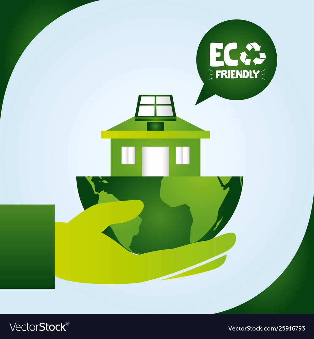 Eco friendly planet design image