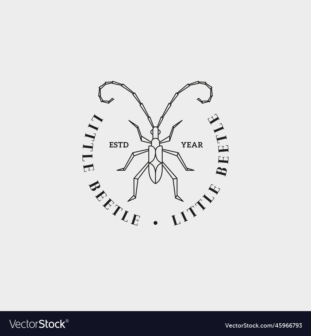 Insect logo Royalty Free Vector Image - VectorStock