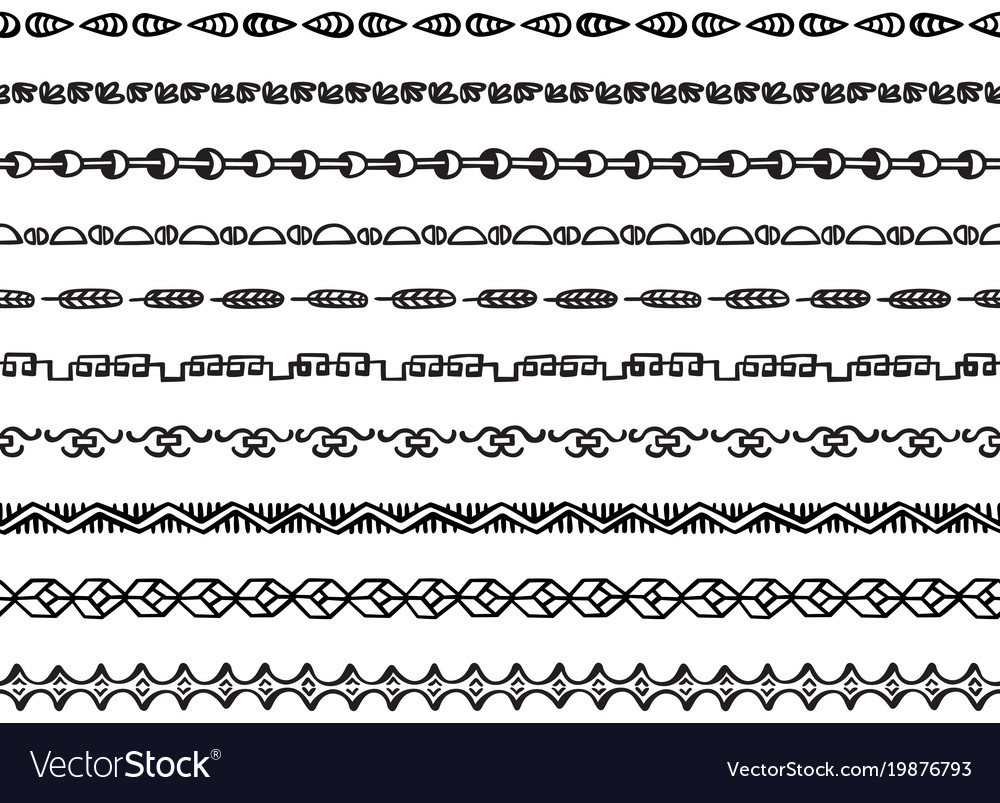 Intricate Black Swirl Borders