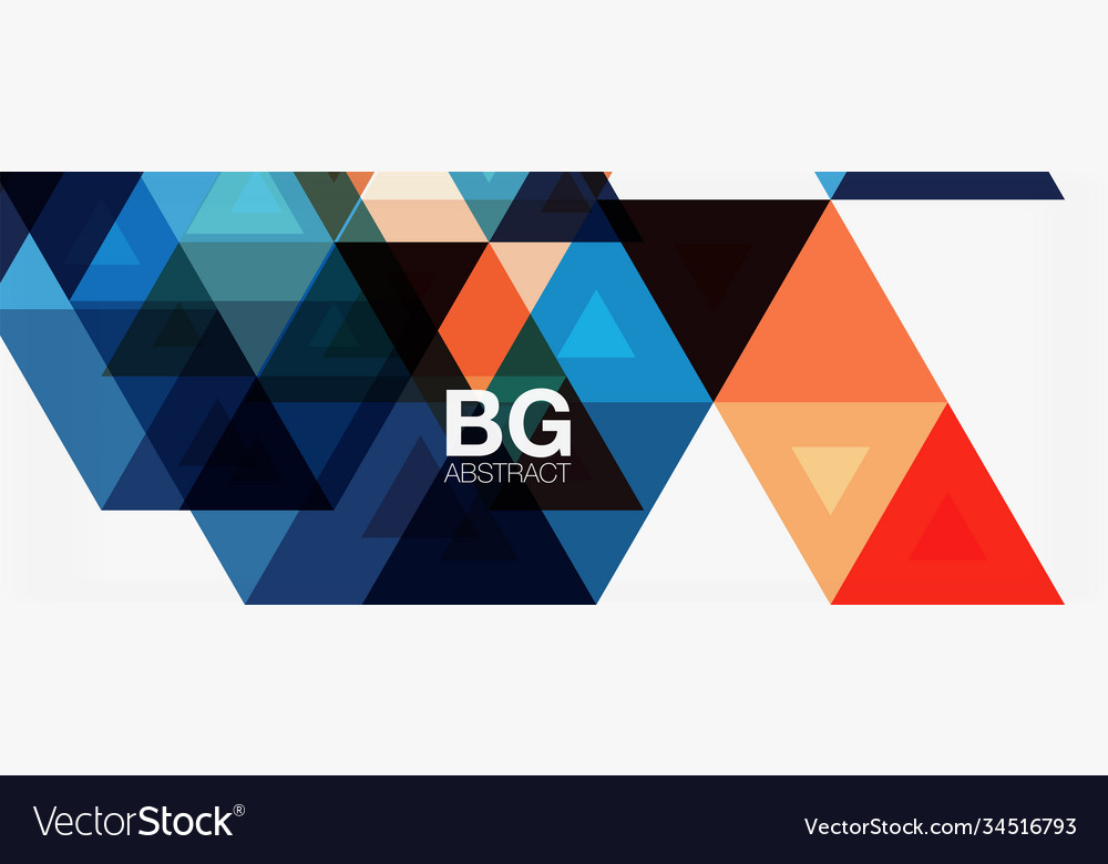 Mosaic triangle pattern abstract background Vector Image Mosaic triangle pattern abstract background
