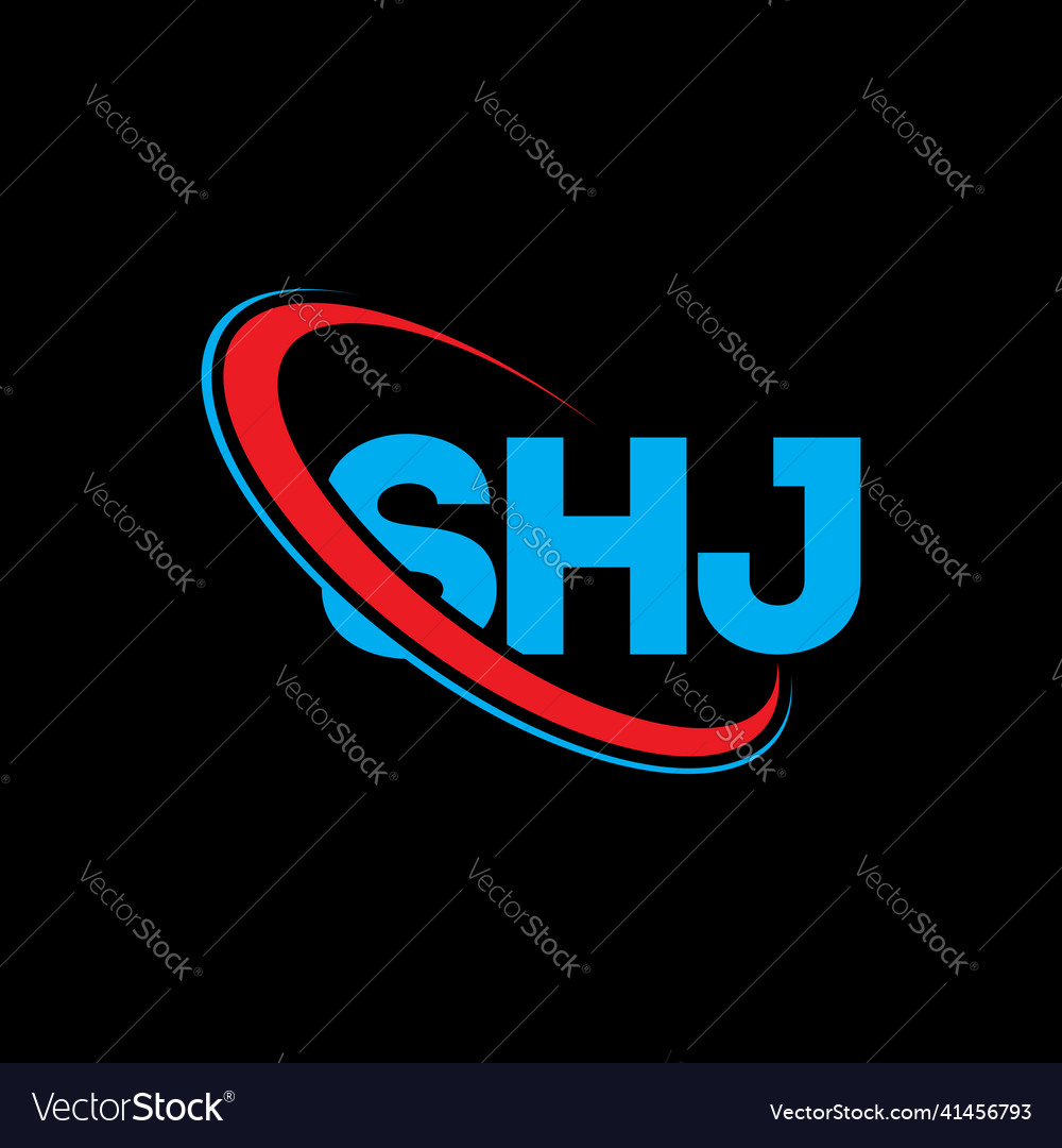 Shj logo letter design Royalty Free Vector Image