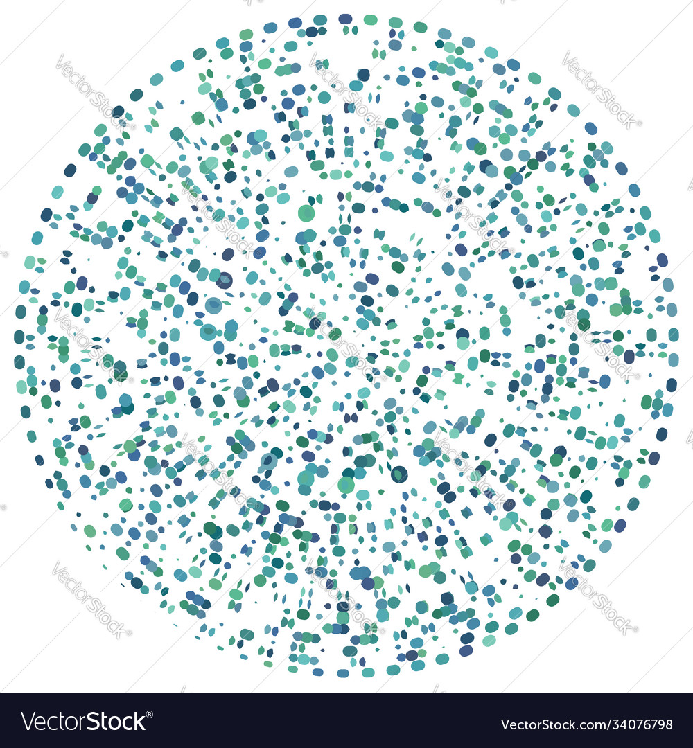 Abstract circular radial design element geometric