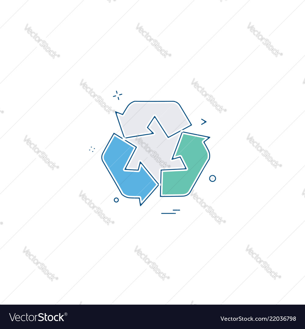 Arrow line loop rotate icon vector image Arrow line loop rotate icon