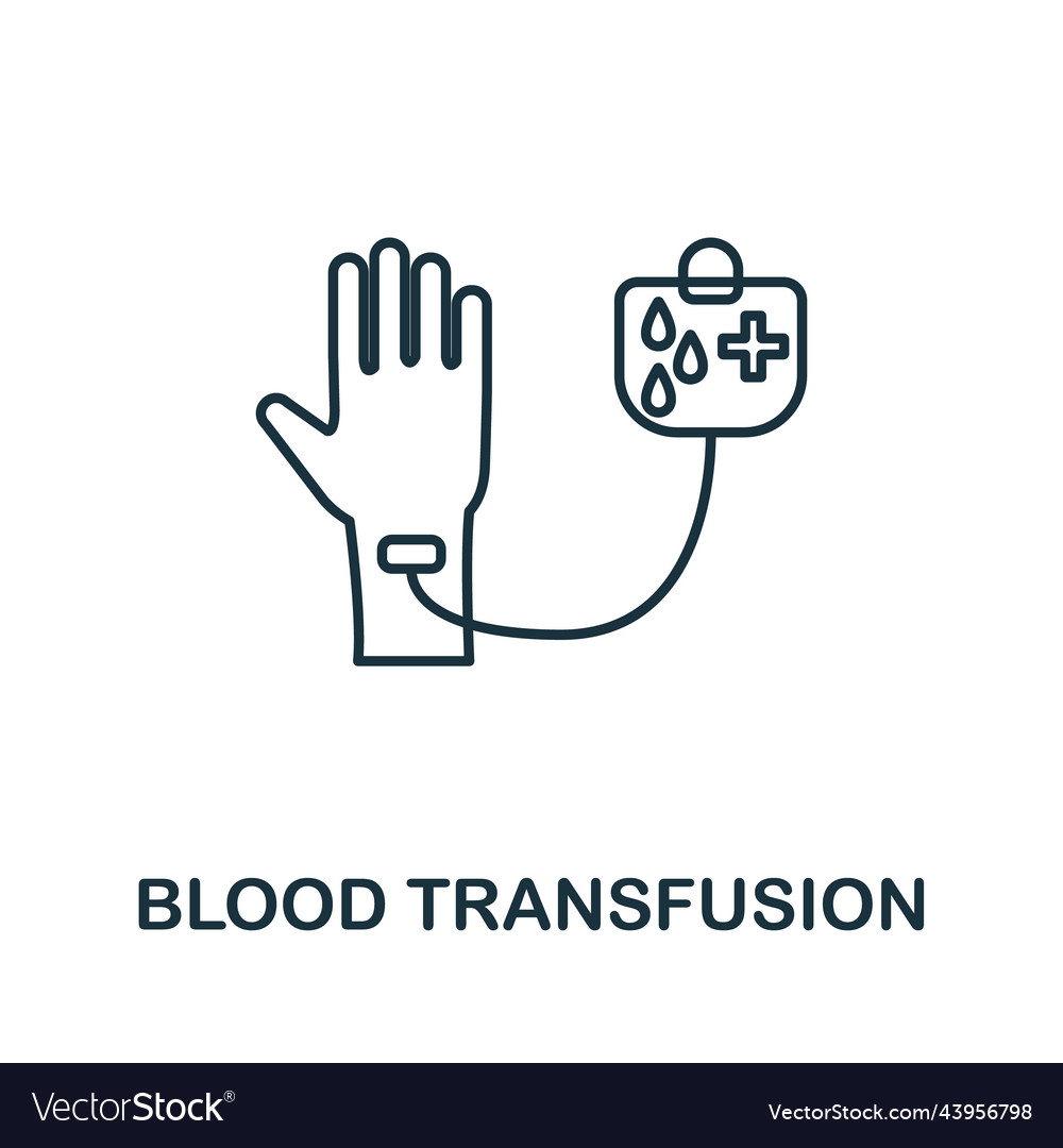 Blood transfusion icon simple element from