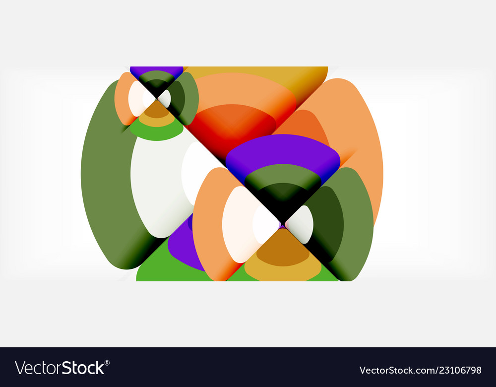Circles and triangles design abstract background