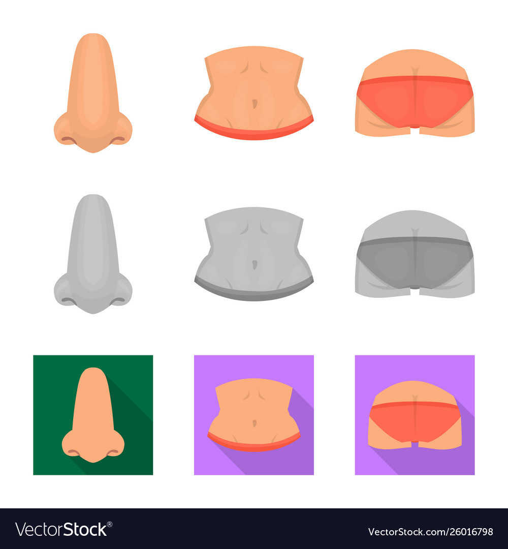 Design body and part sign set