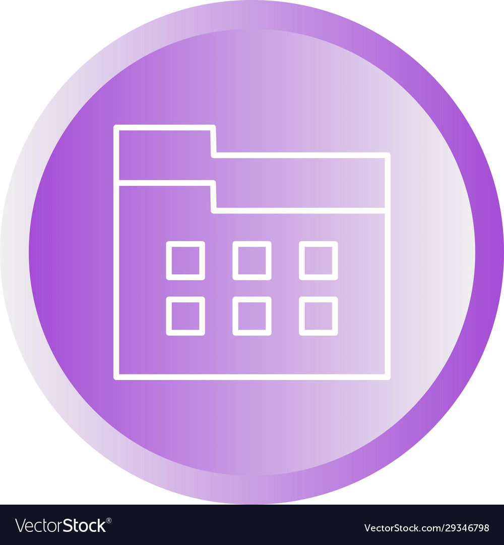 Unique file manager line icon