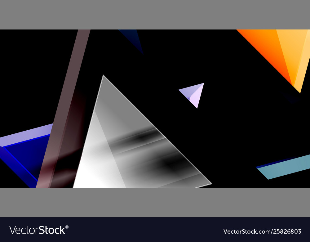 3d triangular minimal abstract background Vector Image 3d triangular minimal abstract background