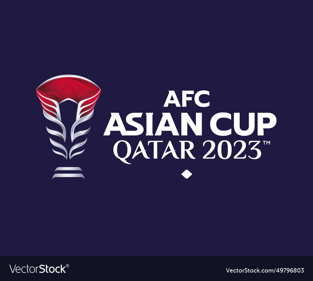 Afc Asian Cup Qatar 2023 Design Logo Symbol Asia Vector Image