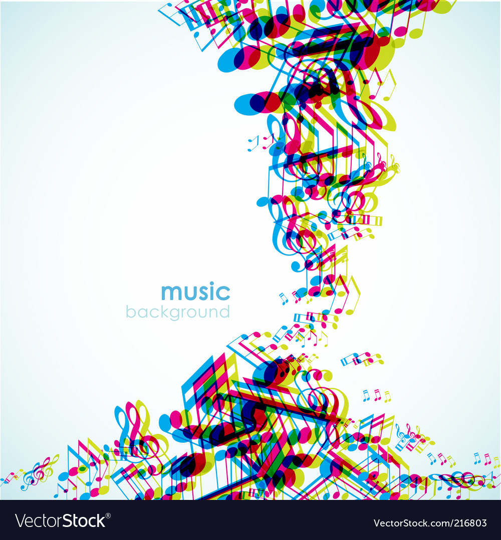 Colorful Musical Abstract Background