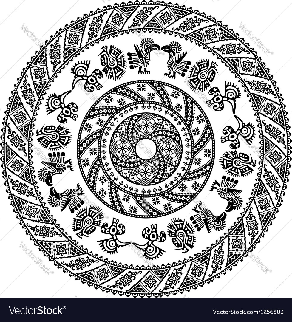 Inca Pattern Background