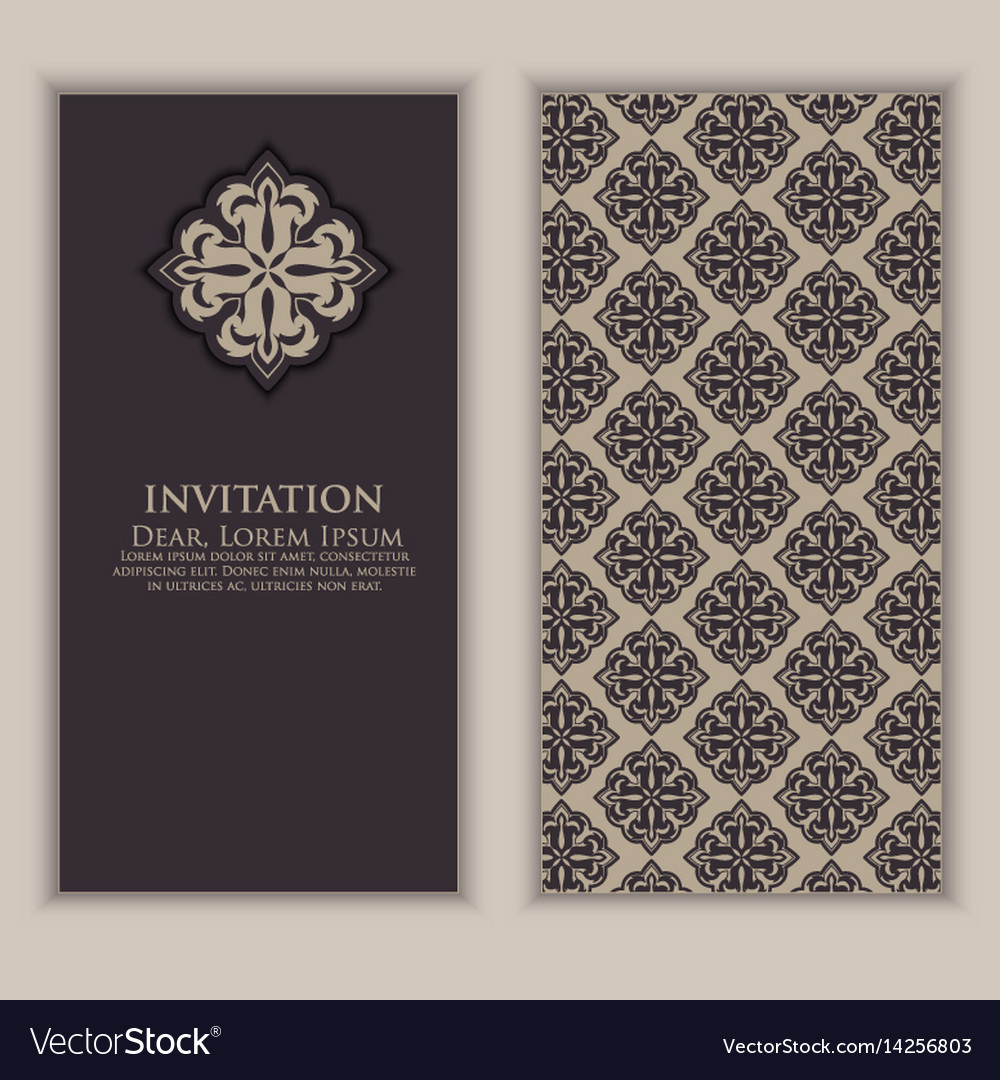 Invitation cards with ethnic