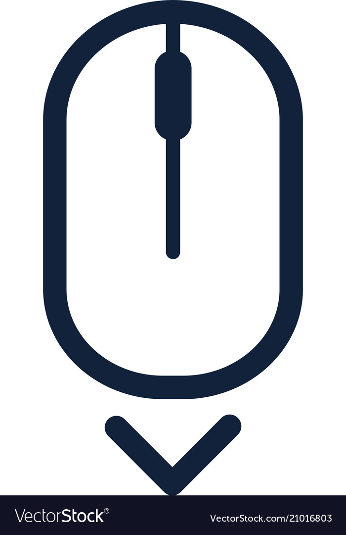 Scroll Down Arrow Computer Mouse Icon