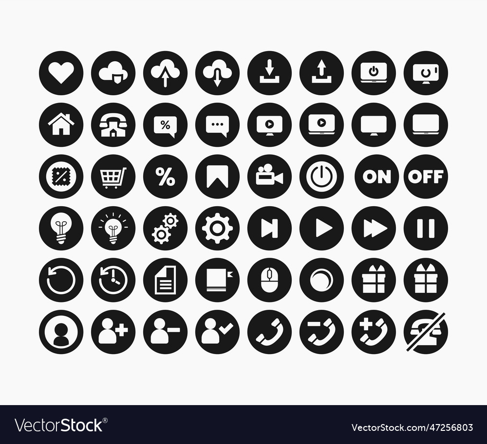 Simple set of website icons flat design suitable vector image Simple set of website icons flat design suitable