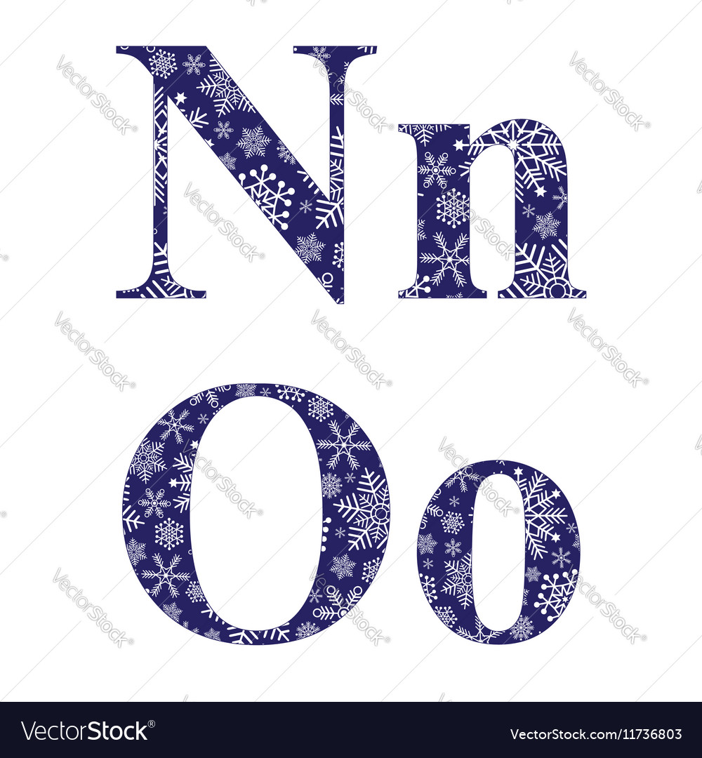 uppercase-and-lowercase-letters-n-and-o-royalty-free-vector