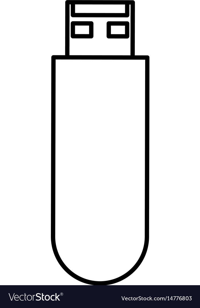 Usb memory isolated icon