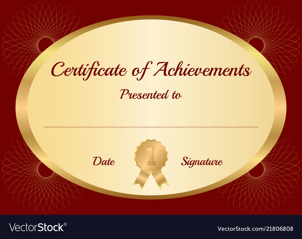 Certificate template Royalty Free Vector Image