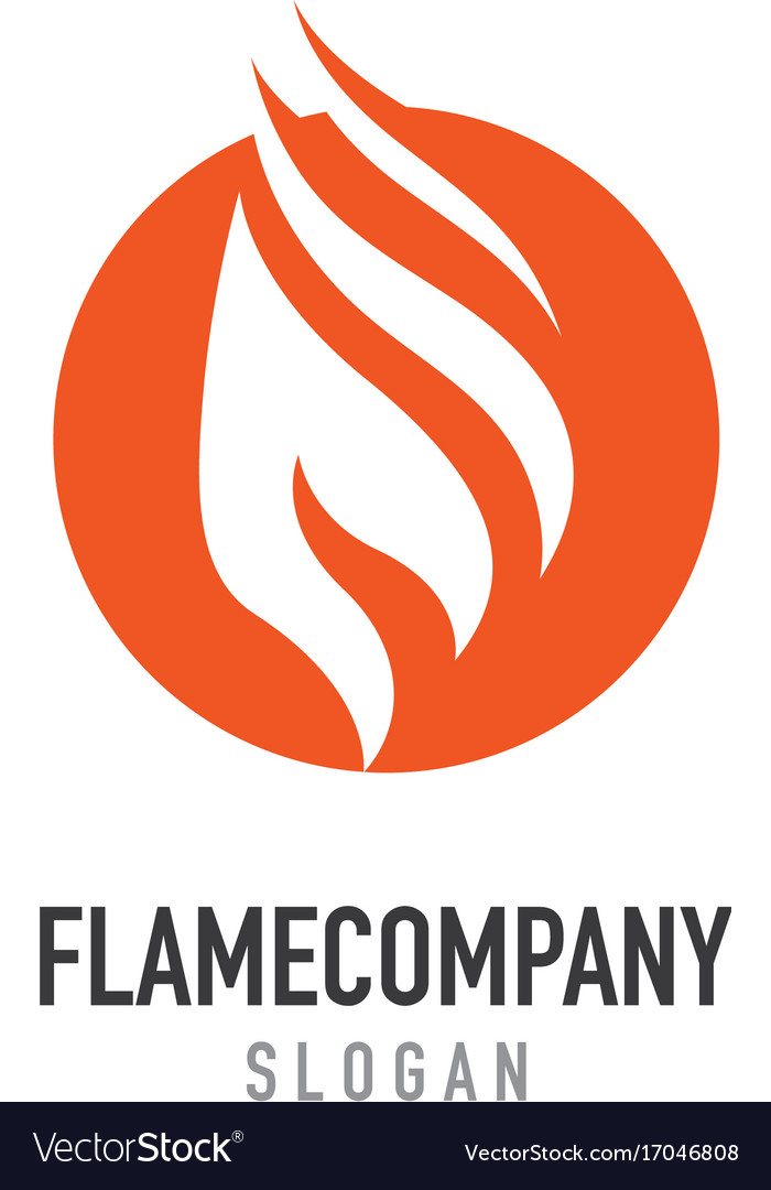 Feuerflamme Logo Vorlage