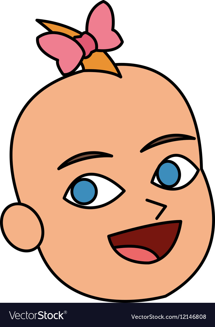 Isolated baby cartoon design Royalty Free Vector Image