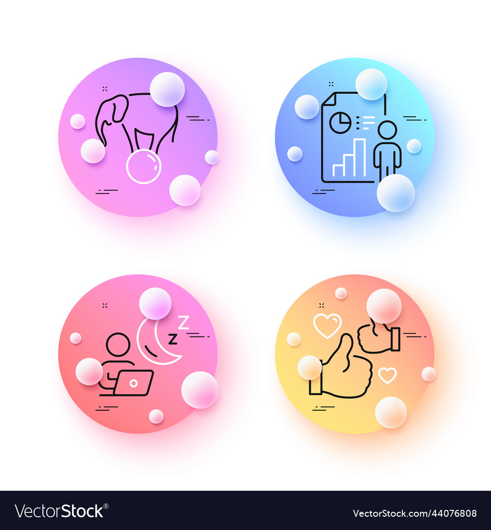 Like elephant on ball and shift minimal line