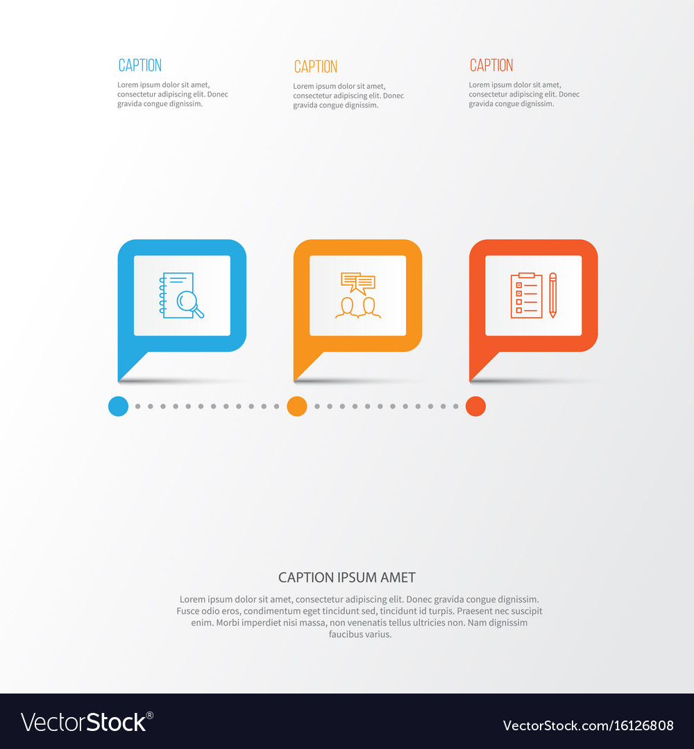 Project icons set collection of analysis