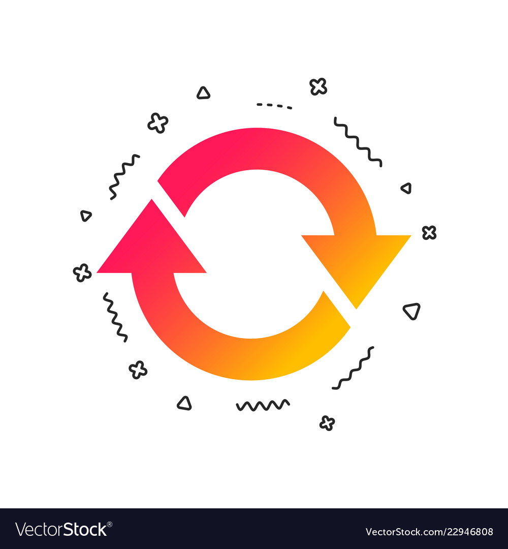 Rotation icon repeat symbol refresh sign
