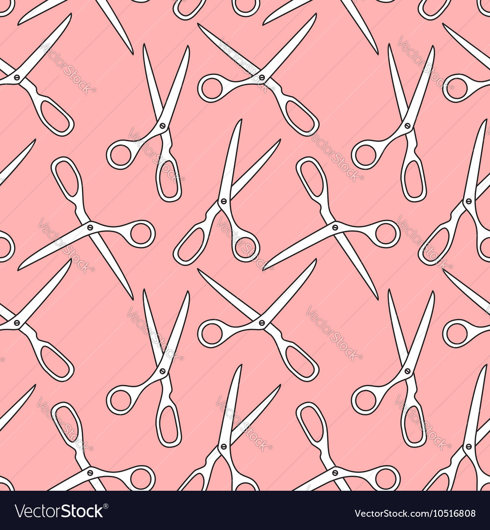 Tailor Scissors Seamless Pattern