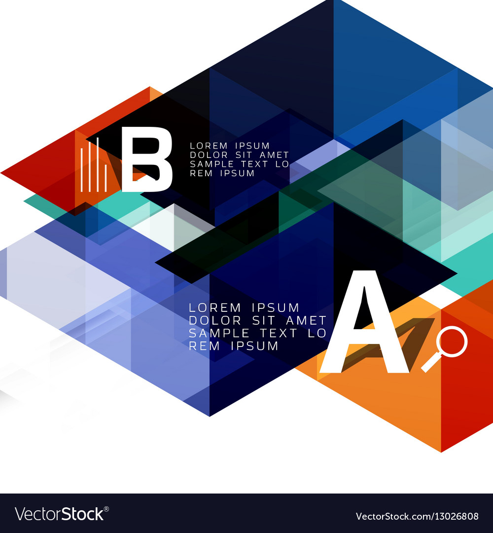Transparent overlapping triangles