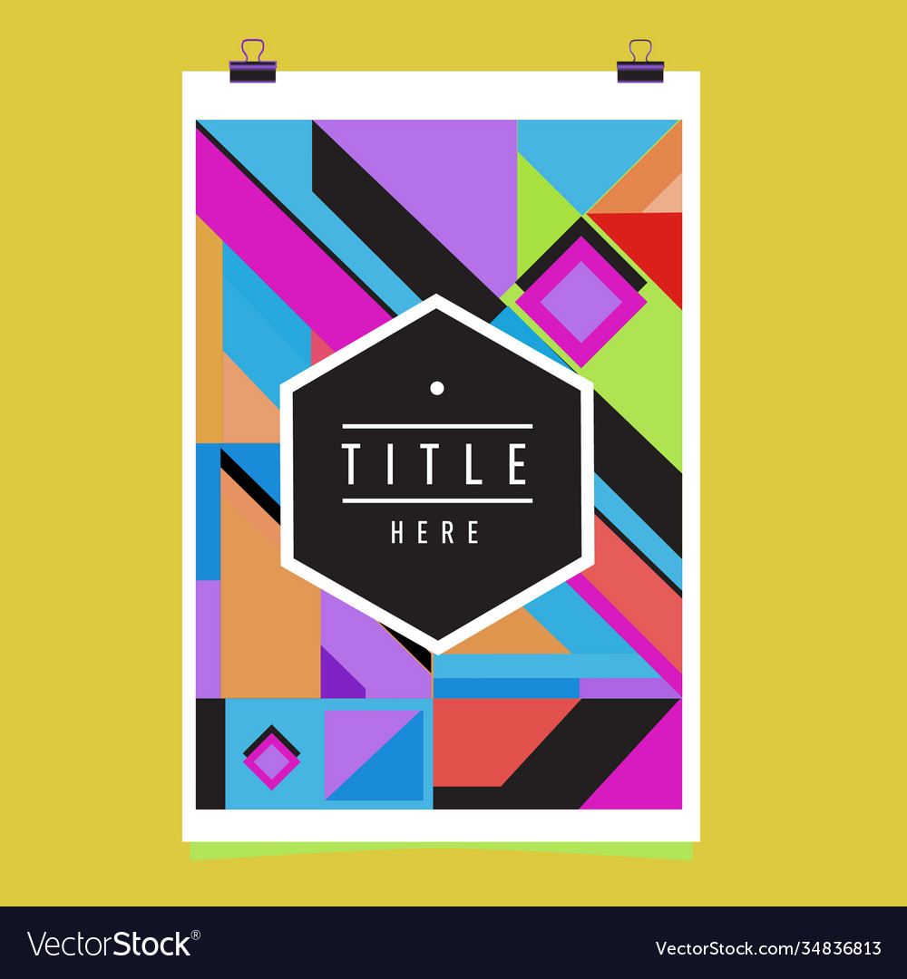 Abstract colorful geometric pattern background Vector Image Abstract colorful geometric pattern background
