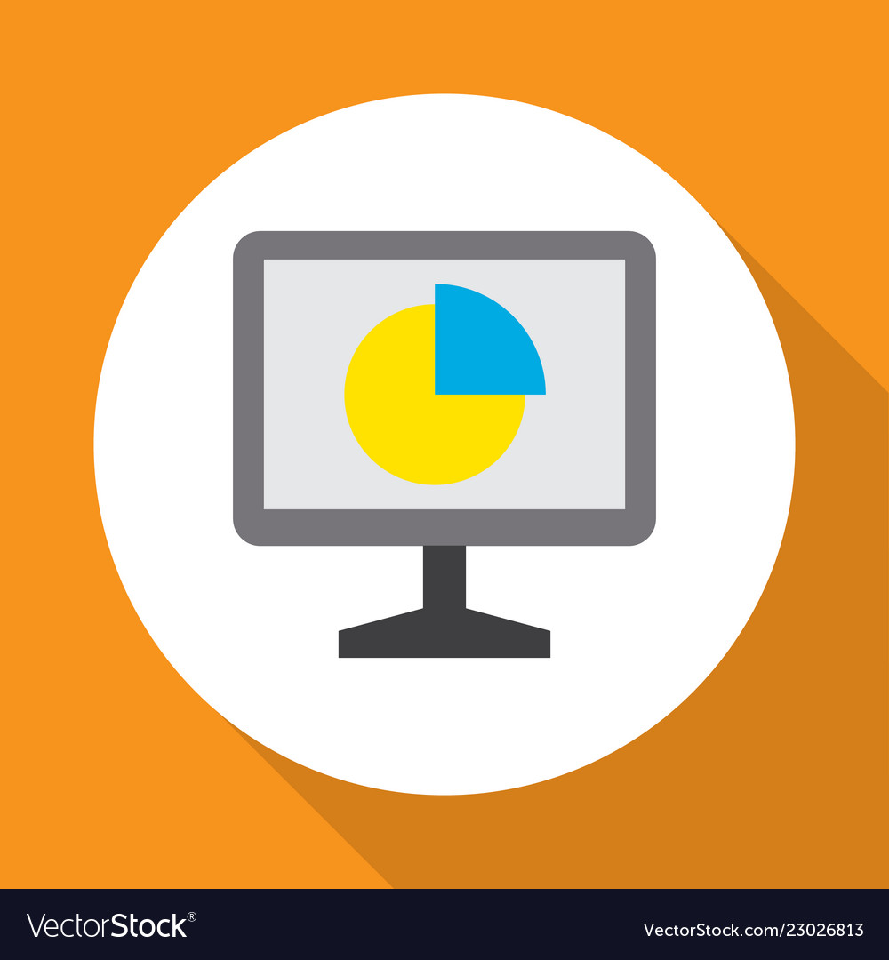 Analytics icon flat