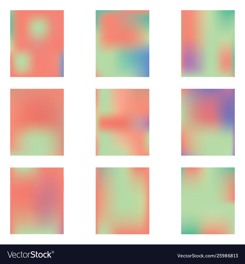 Bright blurred graphics from various combinations