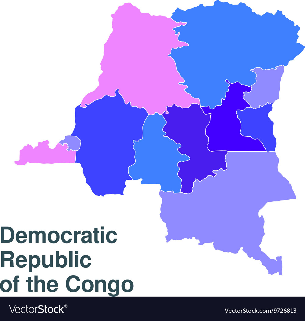 Democratic republic of the congo Royalty Free Vector Image