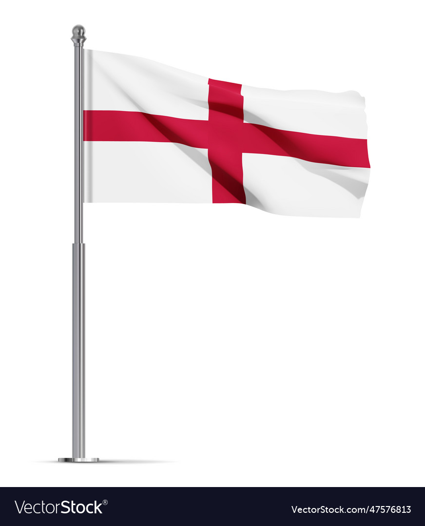 England flag isolated on white background Vector Image