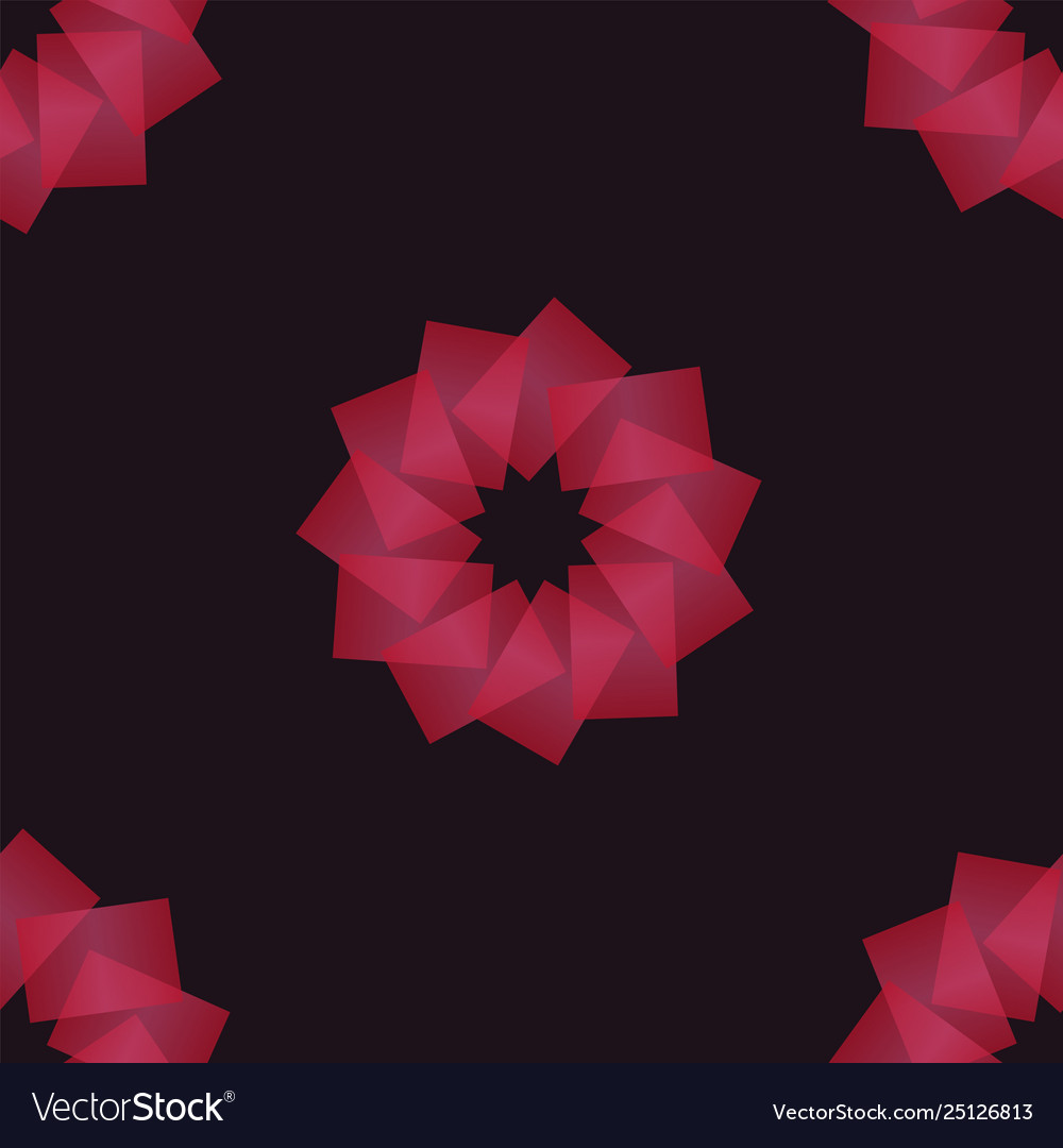 Geometric abstract pattern from repetitive shapes