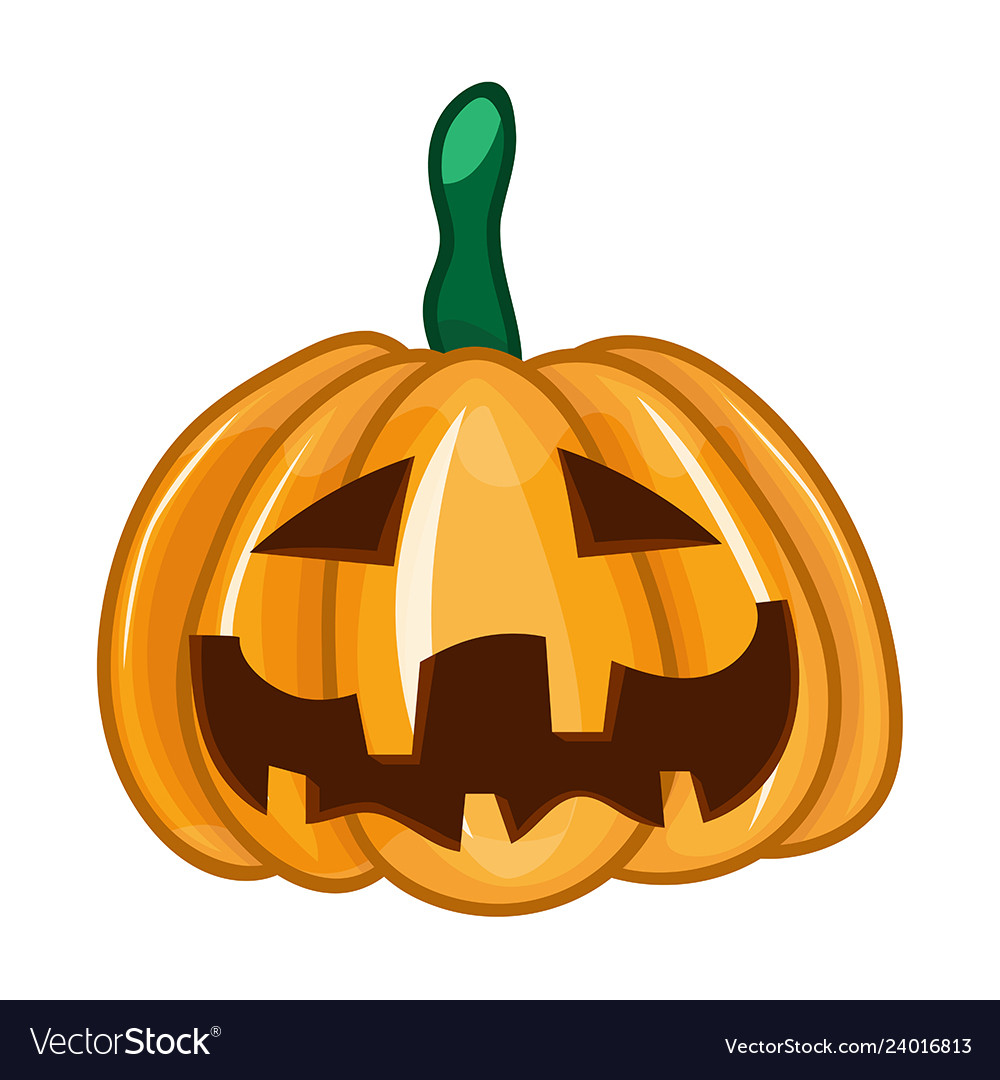 Halloween pumpkin Royalty Free Vector Image - VectorStock