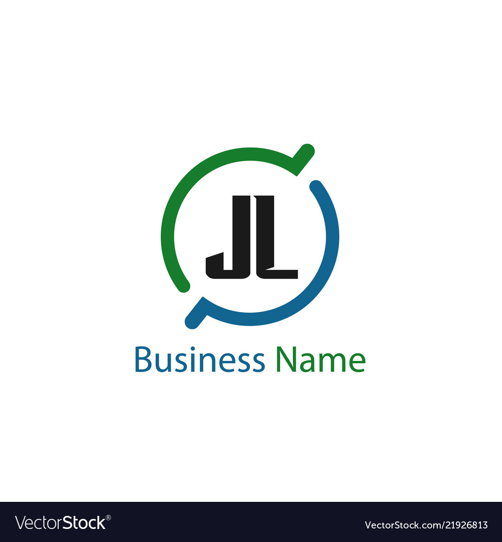 Initial letter jl logo template design