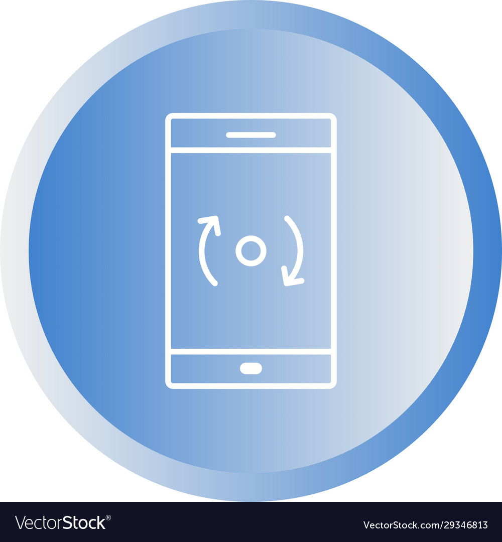 Unique backup and reset line icon