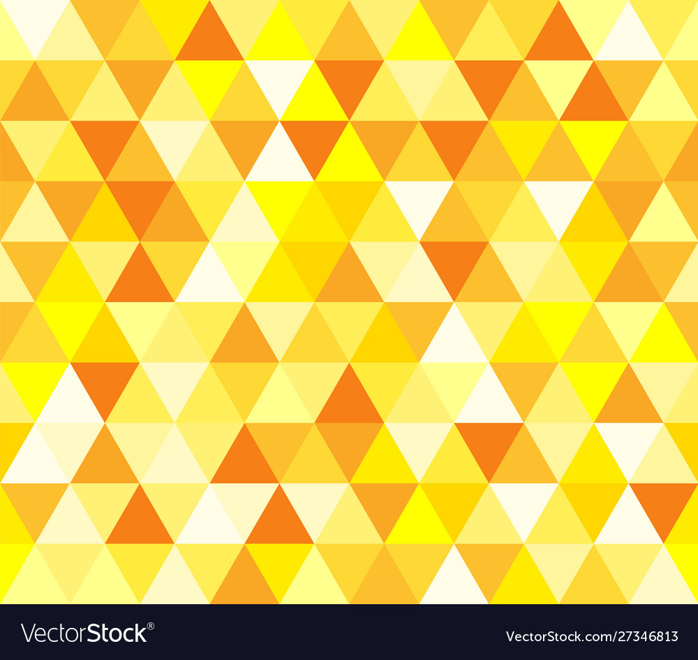 Yellow triangular seamless pattern geometric