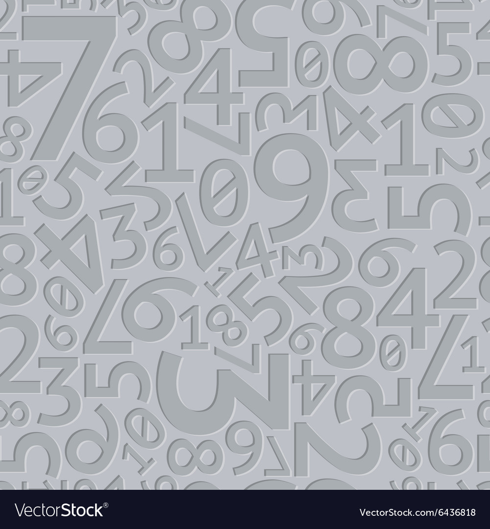 Abstract grey extruded random numbers seamless