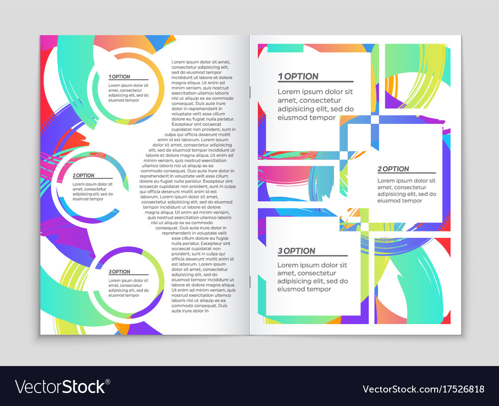 Abstract layout background set for art