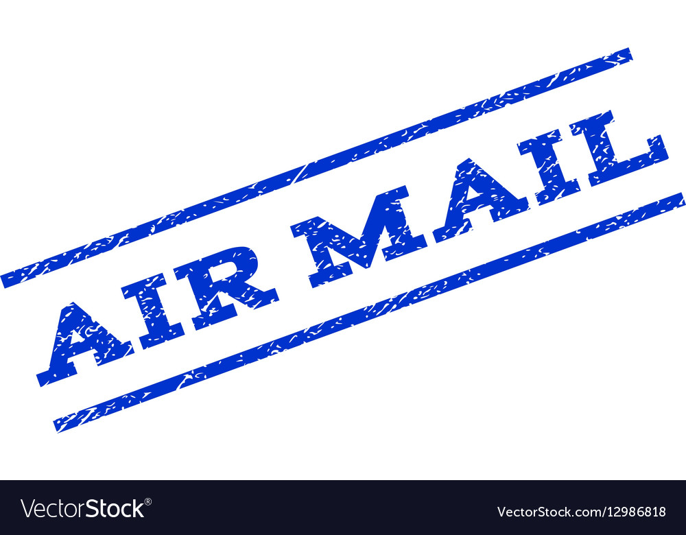 Air mail watermark stamp Royalty Free Vector Image