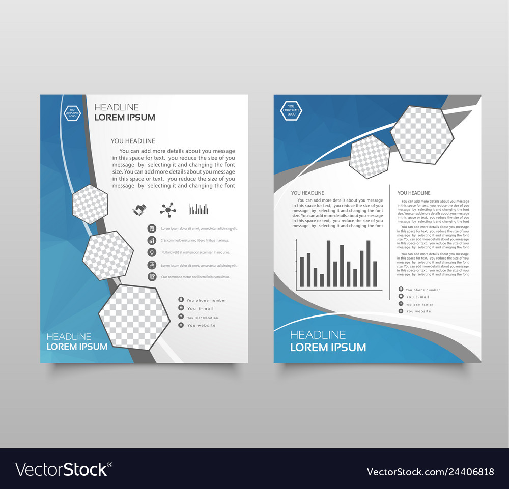 Annual report brochure layout design template