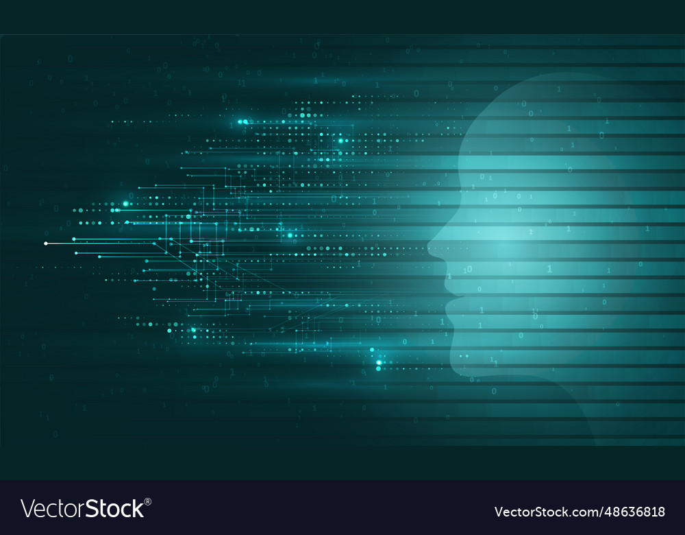 Artificial intelligence vector image Artificial intelligence